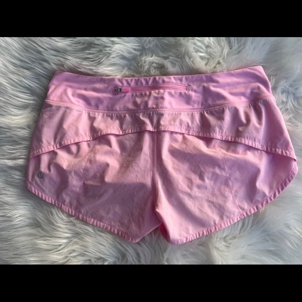 Lululemon miami pink speed up shorts 2.5 inch size 4
